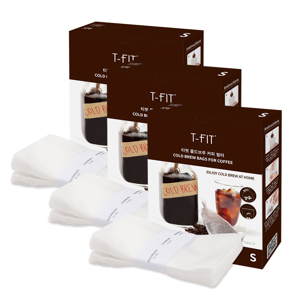 갓성비로 더치커피 즐기기 콜드브루 커피필터 소형 50매, 3개