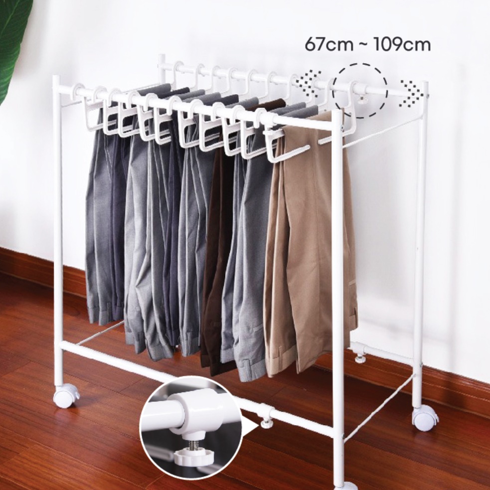 소형 행거 바지 작은행거 폭 좁은 공간 낮은행거 - 상세 이미지 2