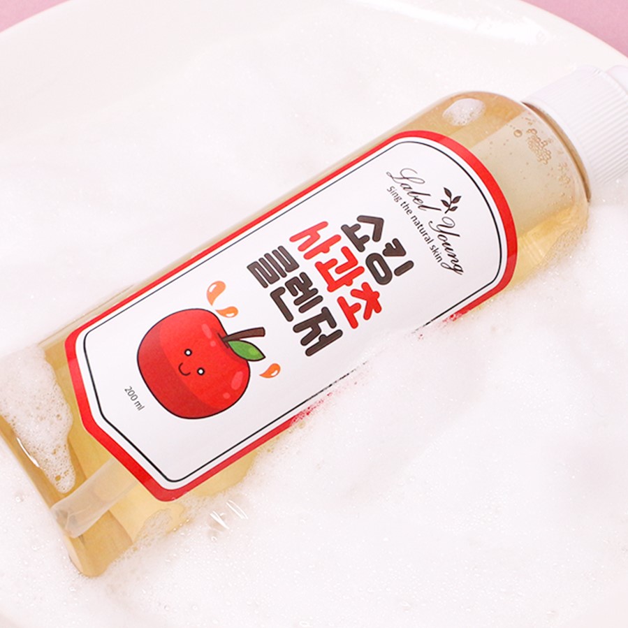 라벨영 유분+피지+노폐물케어/약산성클렌징/쇼킹사과초클렌저/문제성 피부전용 클렌징 이미지 2