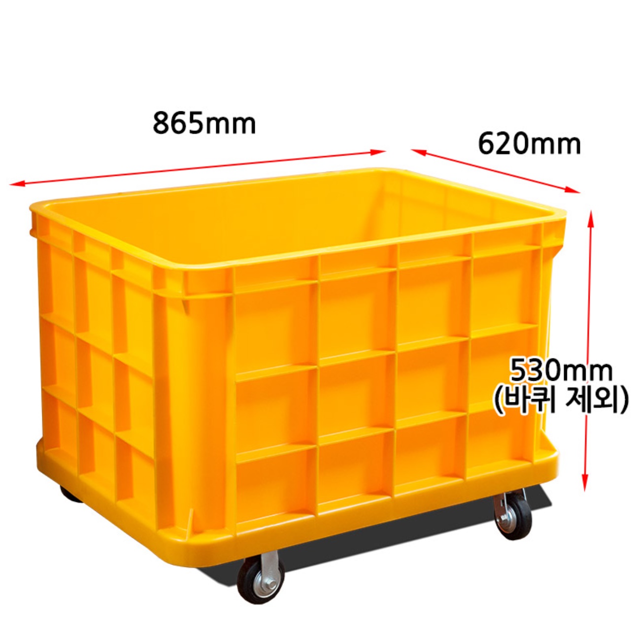 콘티 박스 바퀴 사과 상자 플라스틱 운반 상자 컨테이너 박스 - 상세 이미지 3