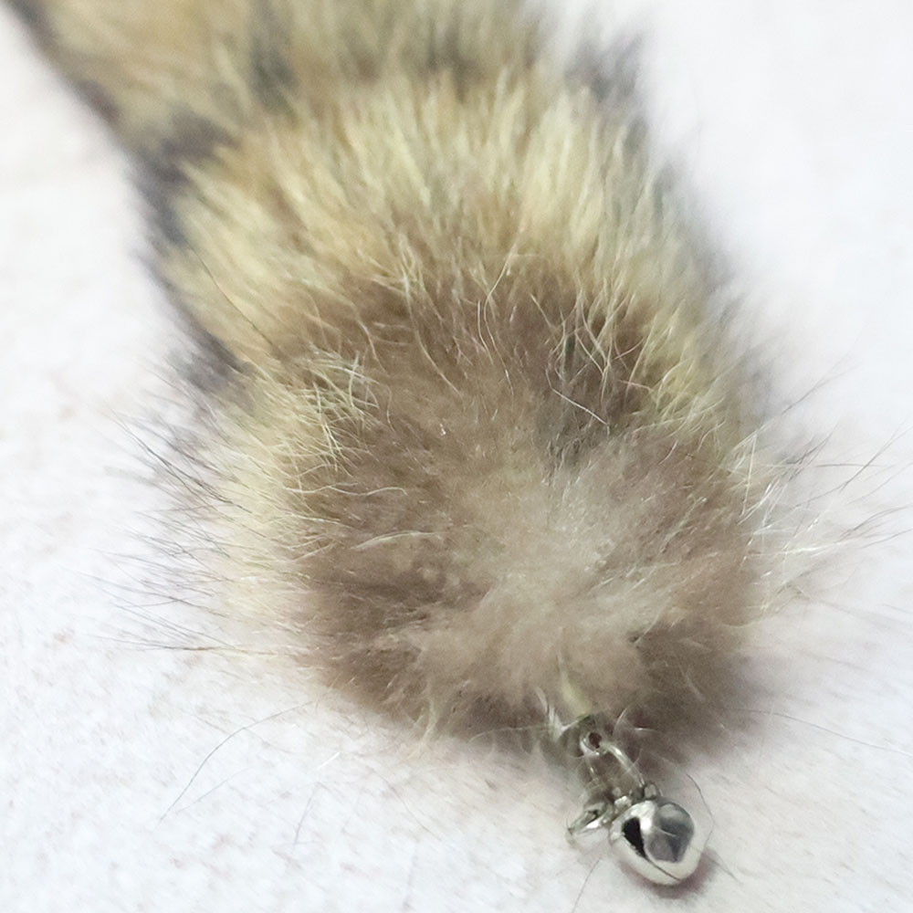 고양이 너구리 꼬리 라쿤테일 고급 낚시대 장난감 이미지 3