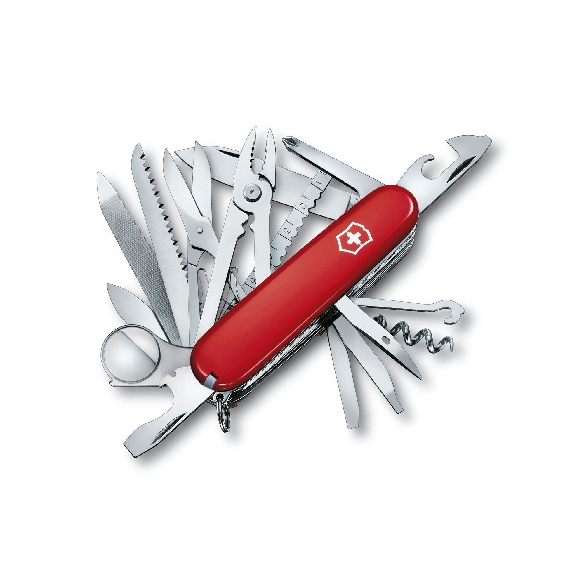 빅토리녹스 스위스 챔프 91mm 미디움 포켓 스위스 아미 나이프 레드 1.6795