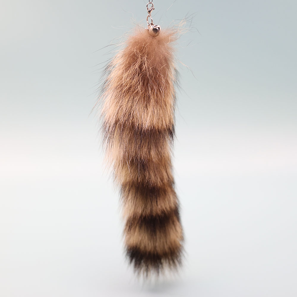 고양이 너구리 꼬리 라쿤테일 고급 낚시대 장난감 이미지 4