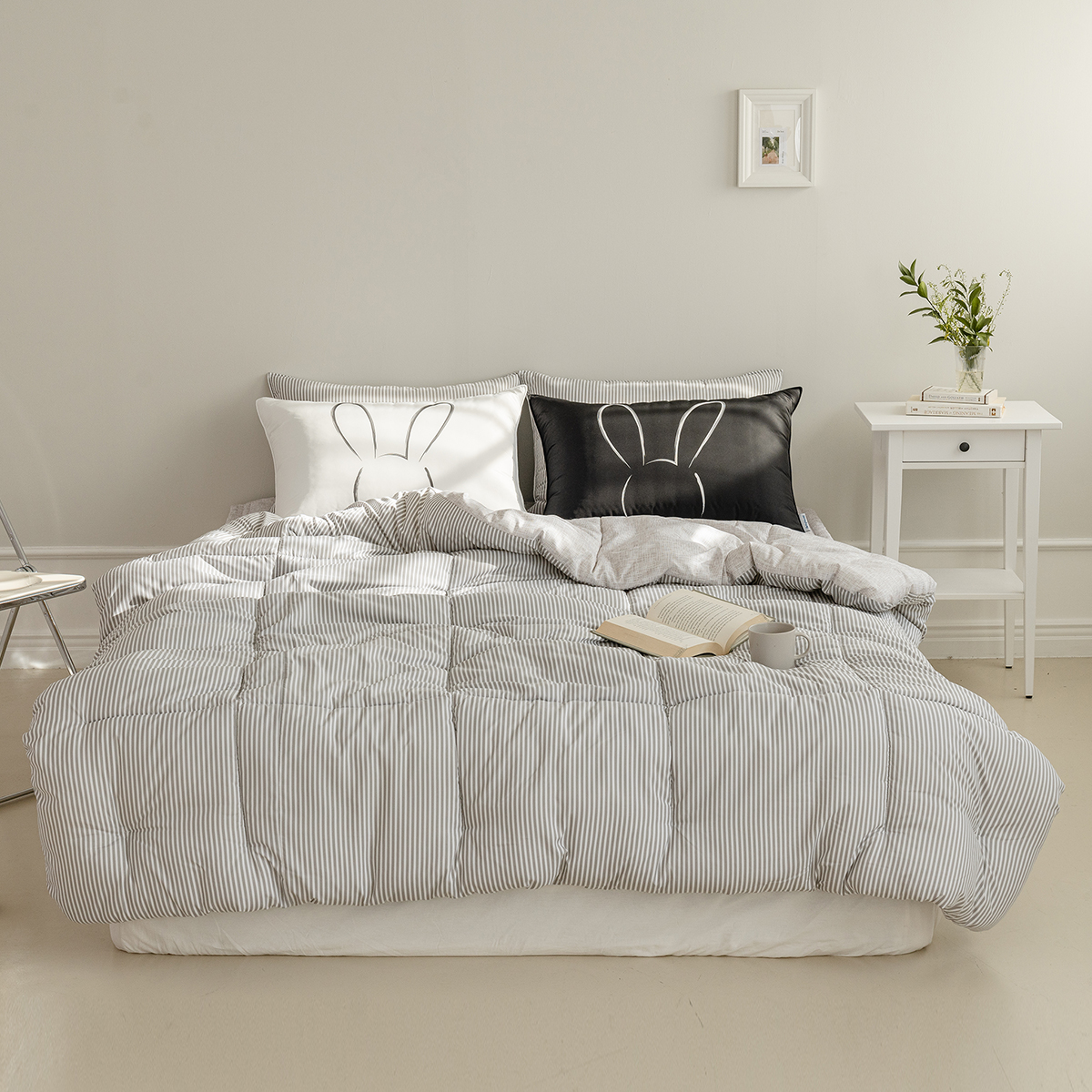 알러지케어 사계절 차렵이불 베개세트 1세트+베개솜 1개