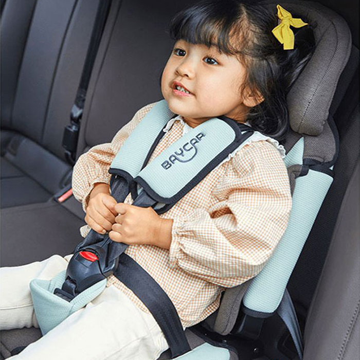 베이카 카시트 어린이집차량 통학버스 휴대용 카시트 유치원 버스 기내 3점식 2점식