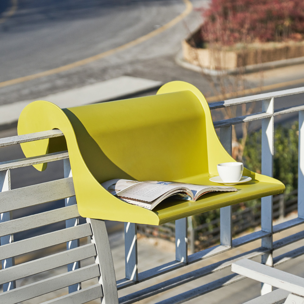 걸이형 베란다 테이블 야외 발코니 마당 난간 간이선반