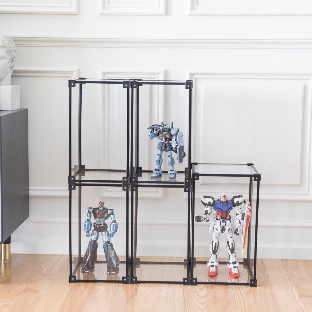 노바리빙 아크릴 케이스 피규어 장식장 레고 테크닉 건담PG 프라모델 진열장 밀폐형 대형