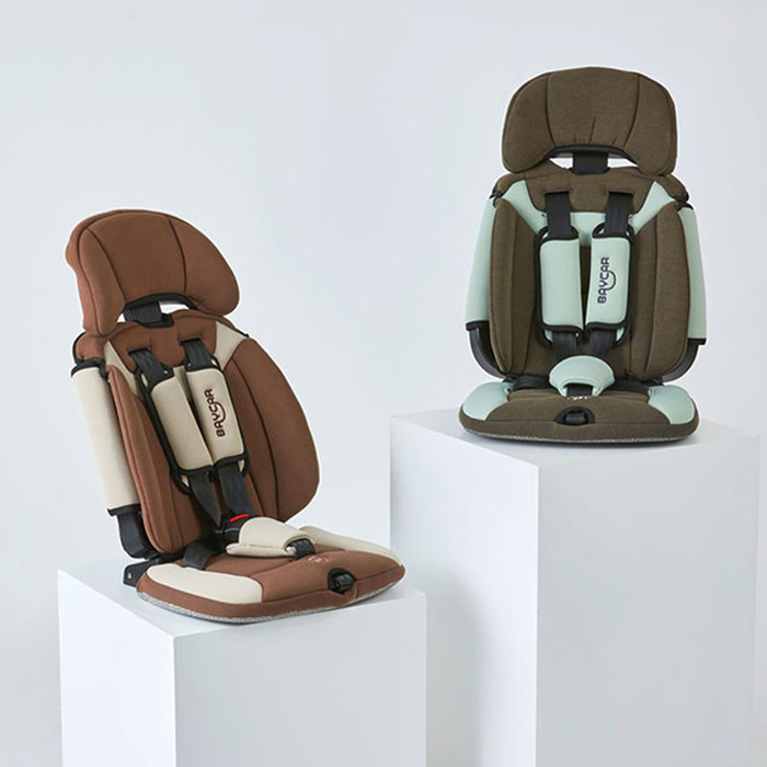 베이카 카시트 어린이집차량 통학버스 휴대용 카시트 유치원 버스 기내 3점식 2점식