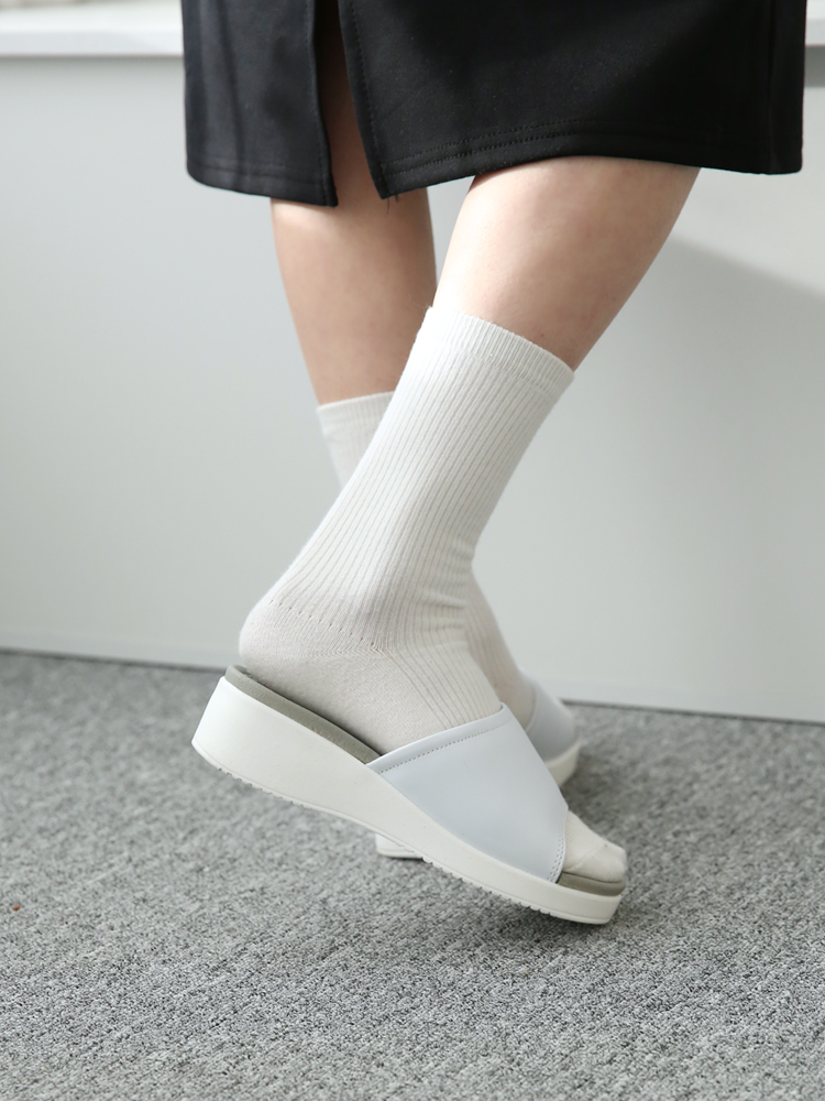 여성 사무실슬리퍼 쿠션 통굽 키높이 발편한슬리퍼