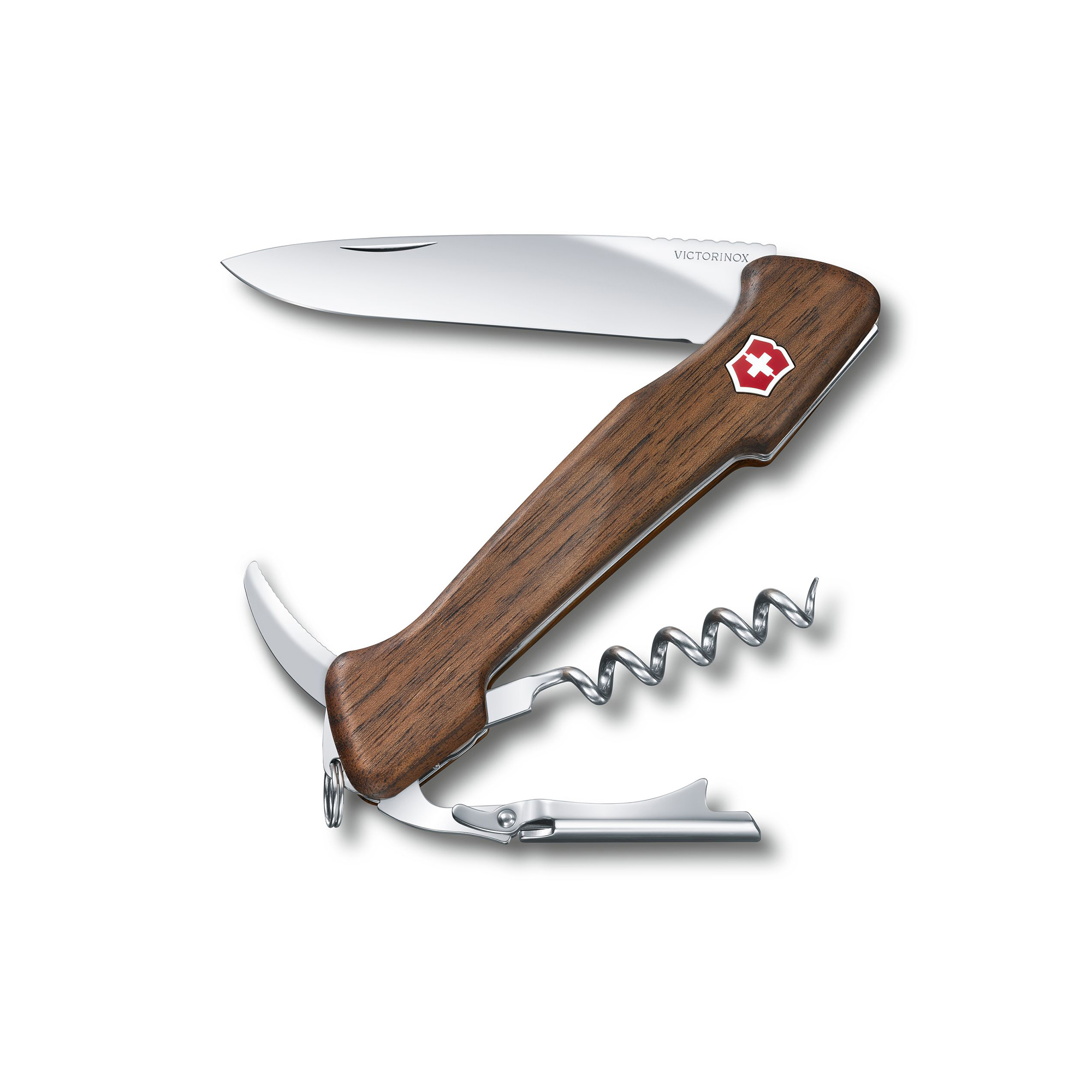 빅토리녹스 와인 마스터 우드 130mm 라지 포켓 스위스 아미 나이프 월넛 우드 0.9701.63