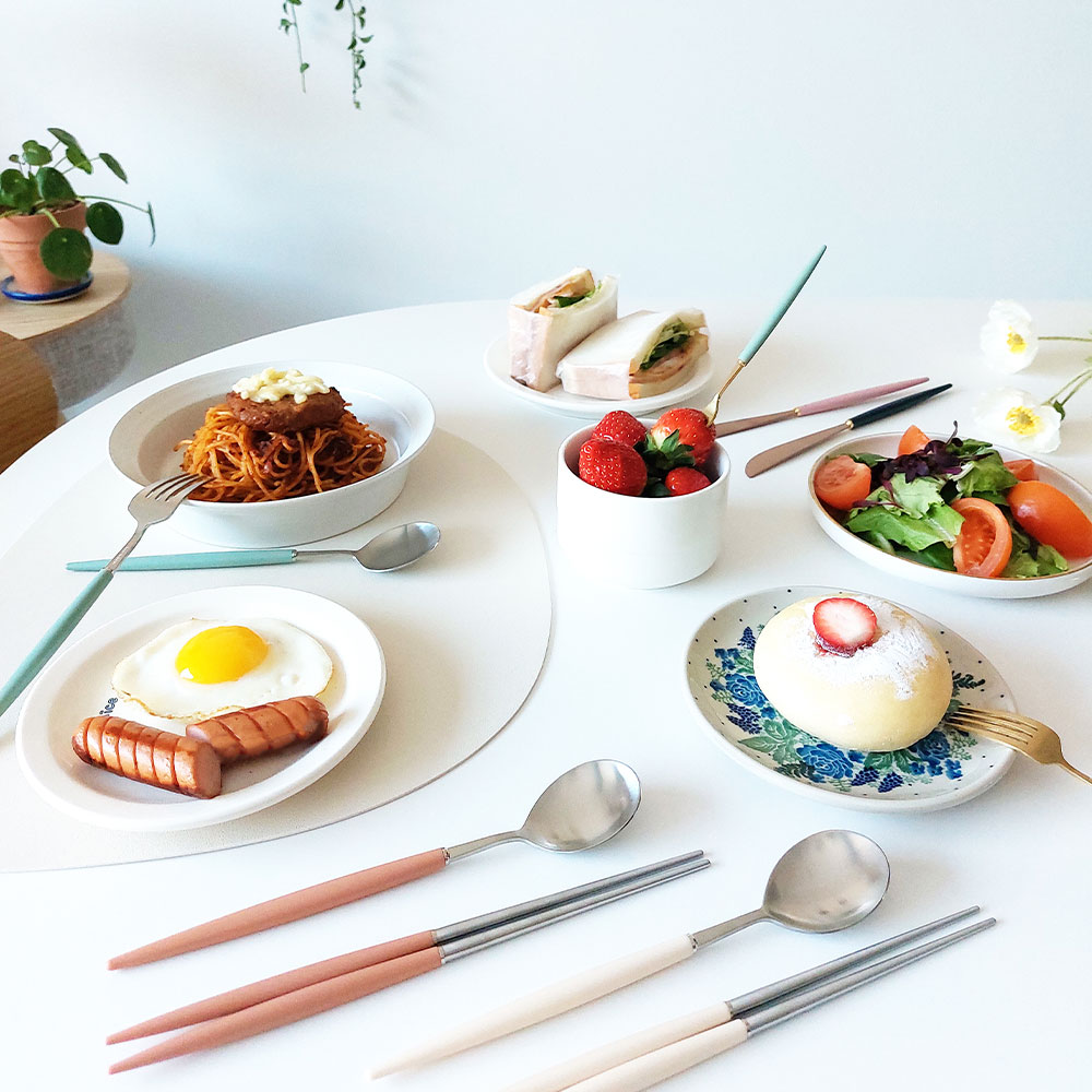 보겐에펠 한식수저세트 숟가락 젓가락 포크 나이프 예쁜수저세트 국내생산 - 상세 이미지 3