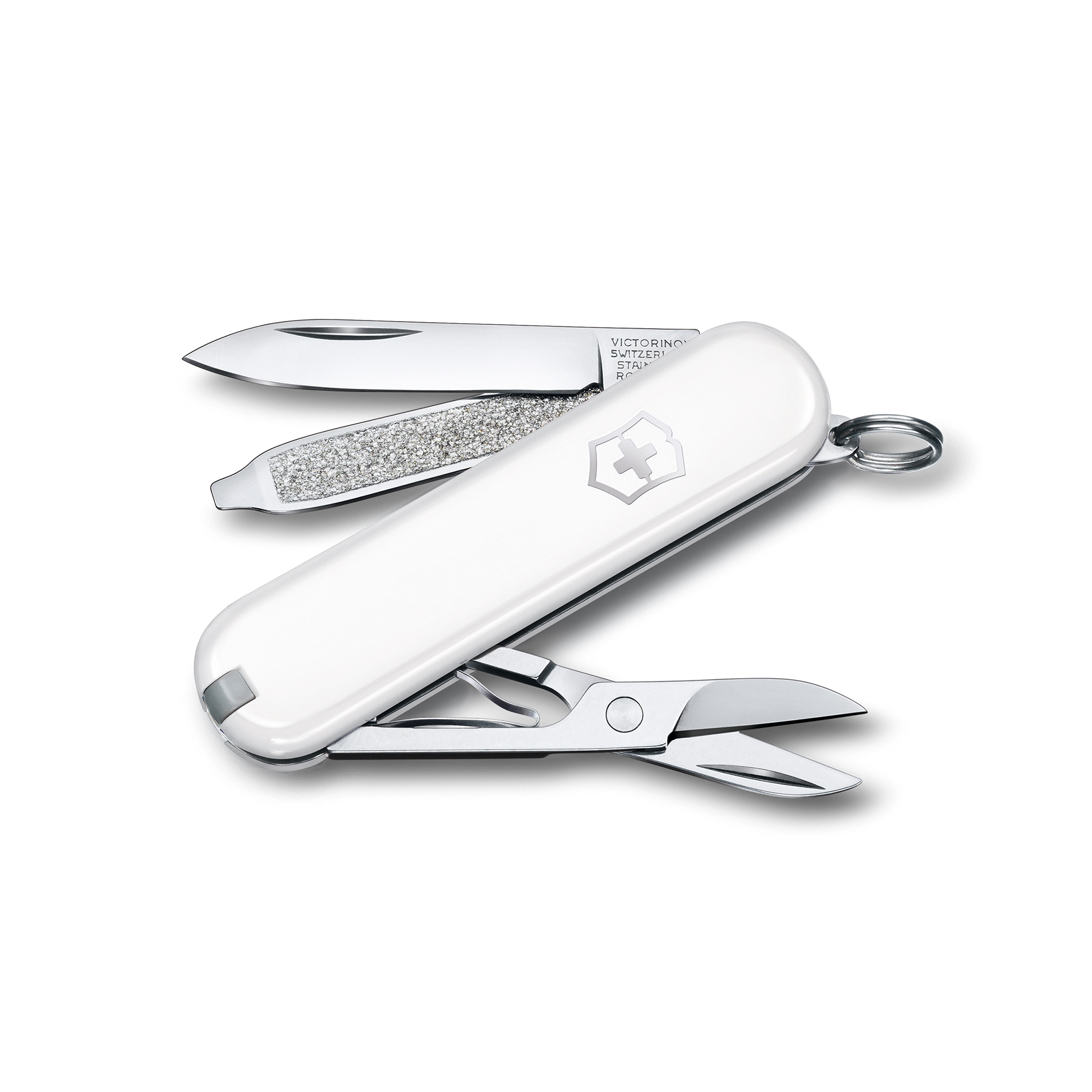 빅토리녹스 맥가이버 캠핑 멀티툴 클래식 컬러스 58mm 스몰 포켓 스위스 아미 나이프 칼 폴링 스노우 0.6223.7G