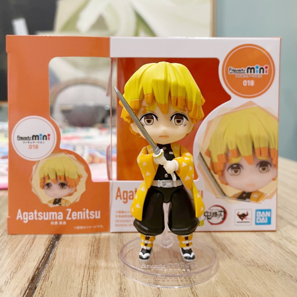 피규어아츠 미니 귀멸의칼날 아가츠마 젠이츠 90mm PVC 액션 피규어 - 상품 이미지