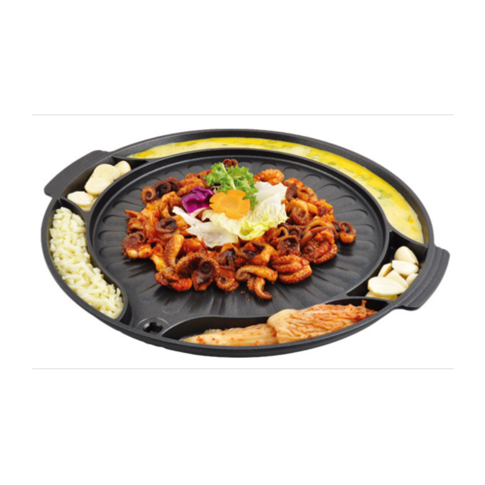 마포갈매기 불판 계란찜 캠핑 가정용 멀티원형 소고기 대형 그릴 썬터치 기름빠지는 고기불판