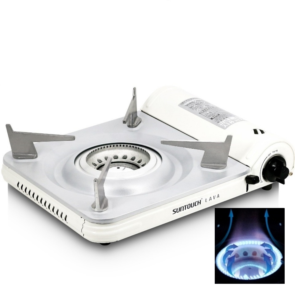 휴대용 가스버너 슬림 캠핑 버너 화이트 썬터치 브루스타 라바