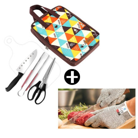 소리 휴대용조리도구세트 조리장갑 캠핑용품 야영 피크닉