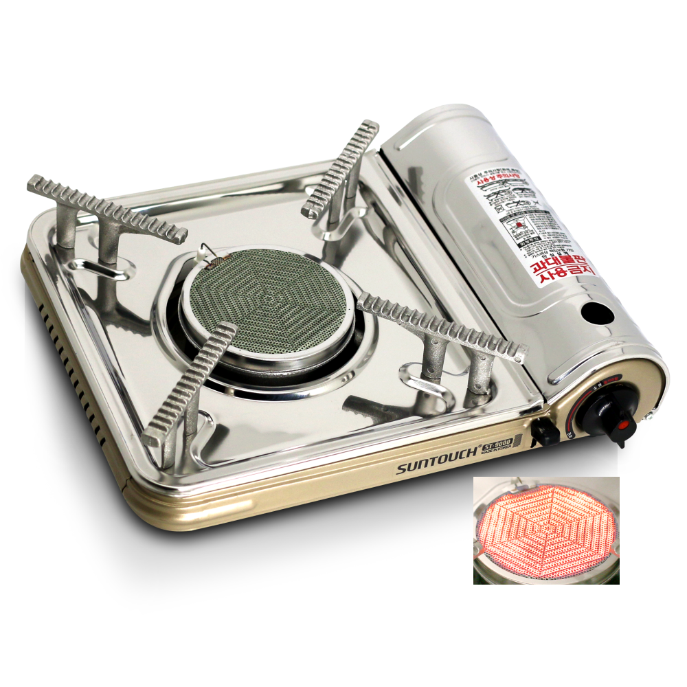 휴대용 브루스타  캠핑 가스렌지 야외 슬림 썬터치 세라믹 가스버너 부루스타 9000