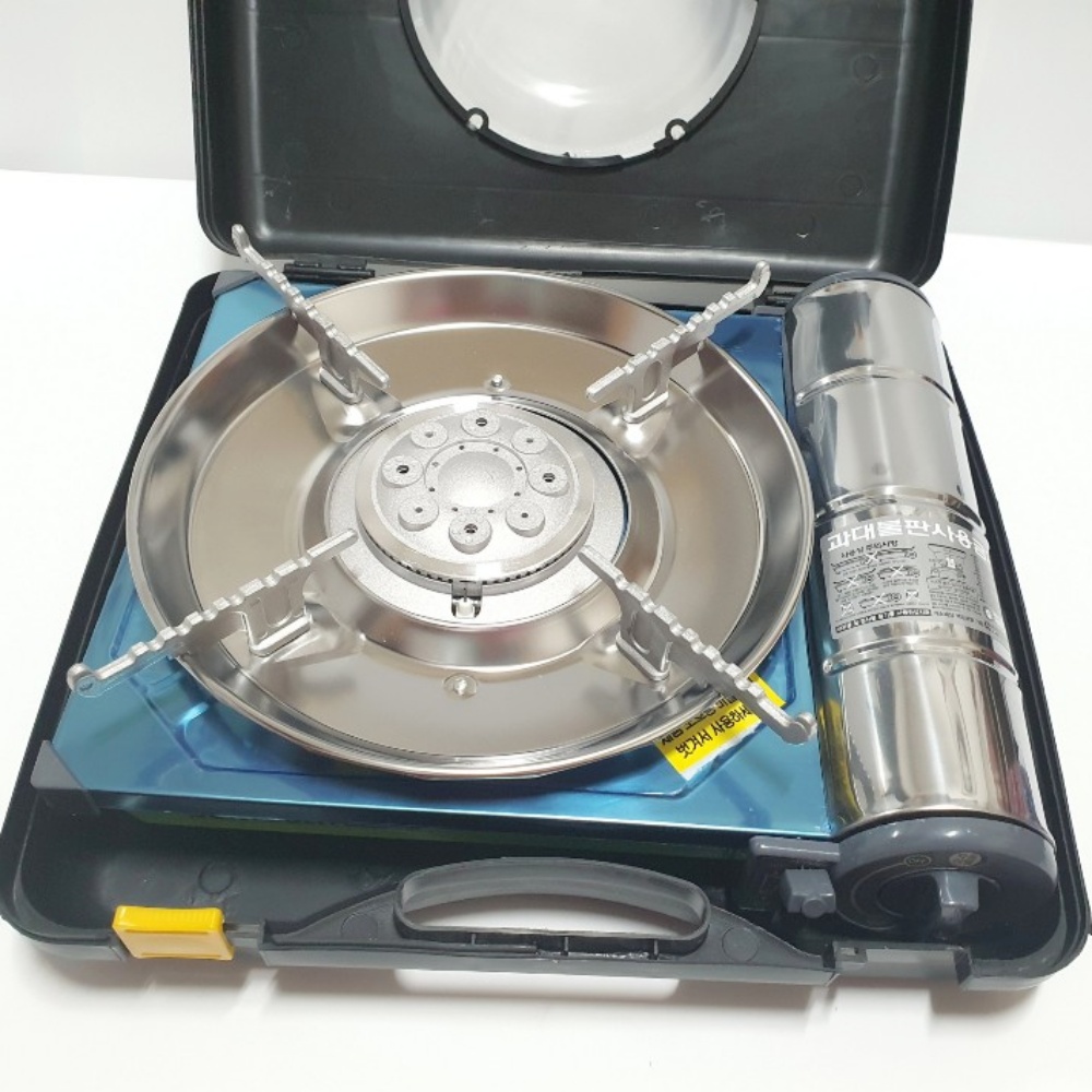 캠핑용 고화력버너 바람막이 슬림 가스버너 휴대용 가스레인지 썬터치 ST20000