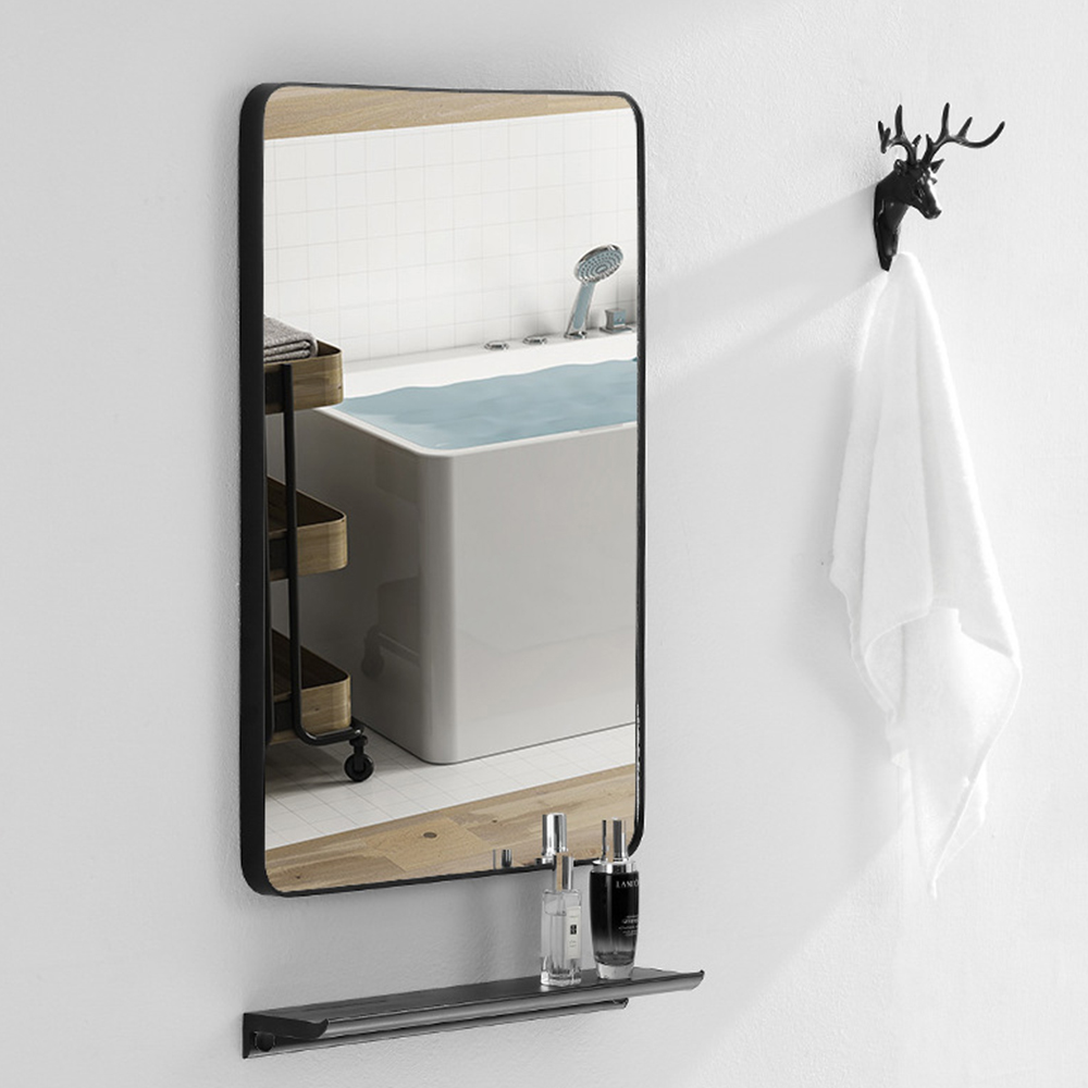 무타공 붙이는거울 사각 인테리어 화장대거울 40X50 벽걸이 현관 디자인 욕실거울