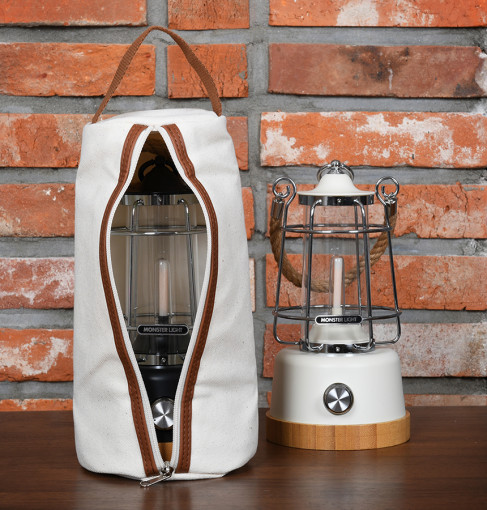 몬스터라이트 클래시카 전용 파우치 아이보리 빈티지 조명 감성캠핑랜턴 전용 가방