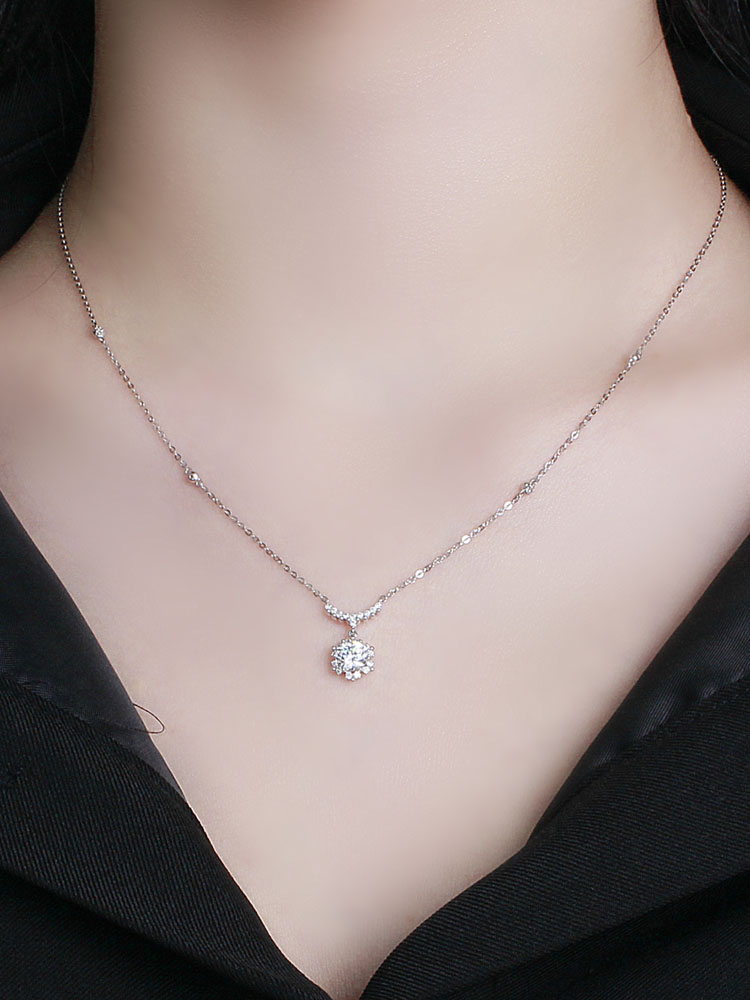 5부 7부 다이아 목걸이 IGI 랩 GIA 크라운 왕관 프로포즈 결혼 웨딩 예물 선물 - 상세 이미지 2