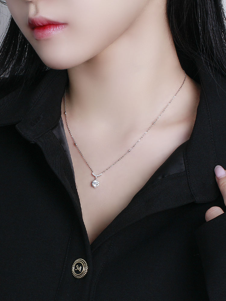 5부 7부 다이아 목걸이 IGI 랩 GIA 크라운 왕관 프로포즈 결혼 웨딩 예물 선물 - 상세 이미지 4