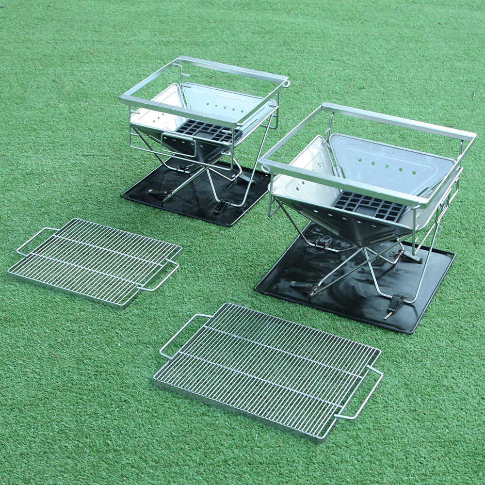 와이드 화로대 중형 폼가방 포함 접이식 캠핑화로대 바베큐그릴