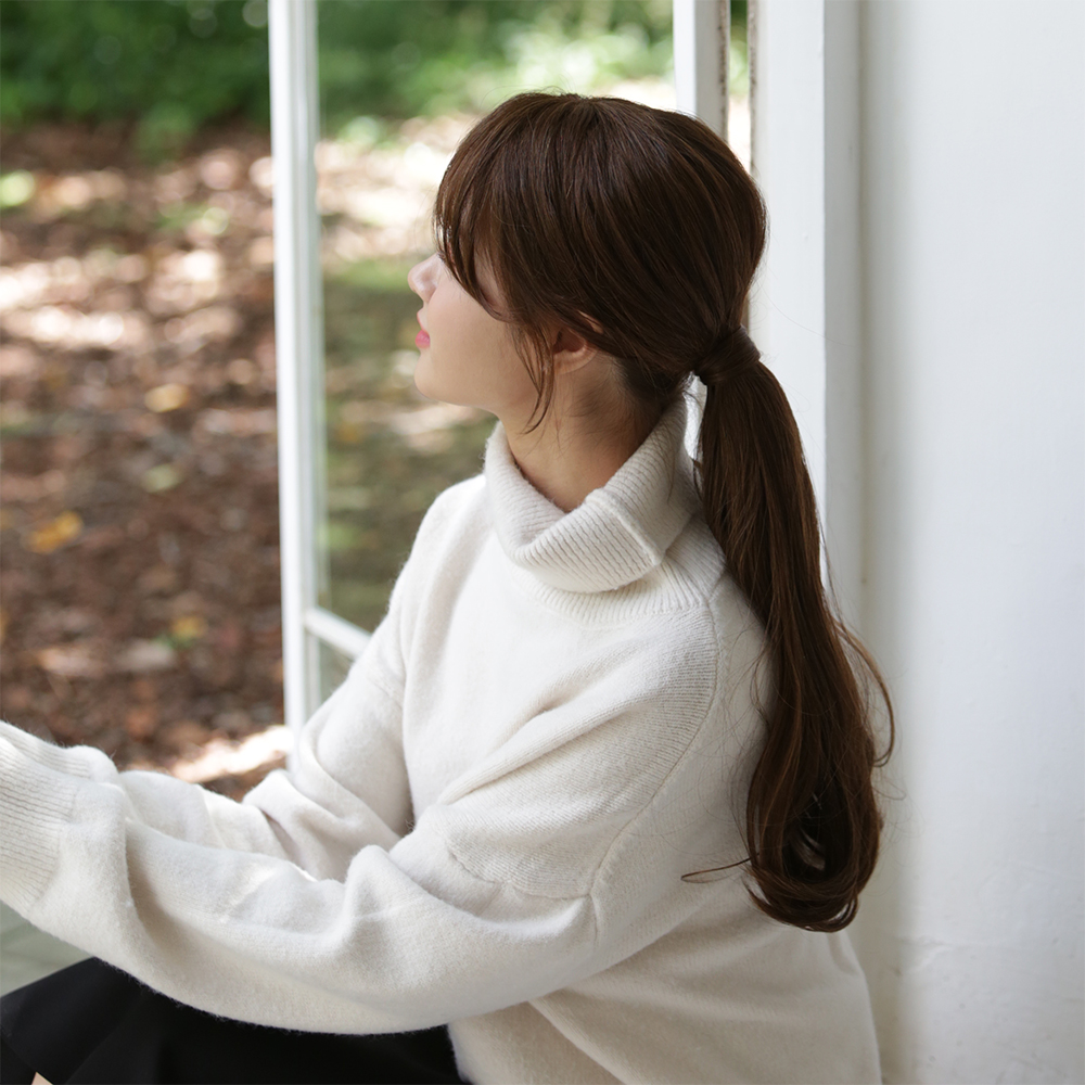 포니테일가발 부분 가발 와이어 붙임머리 루즈웨이브 - 상품 이미지