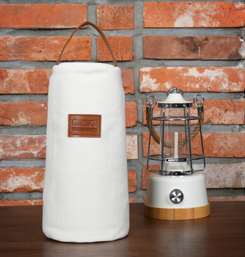 몬스터라이트 클래시카 전용 파우치 아이보리 빈티지 조명 감성캠핑랜턴 전용 가방