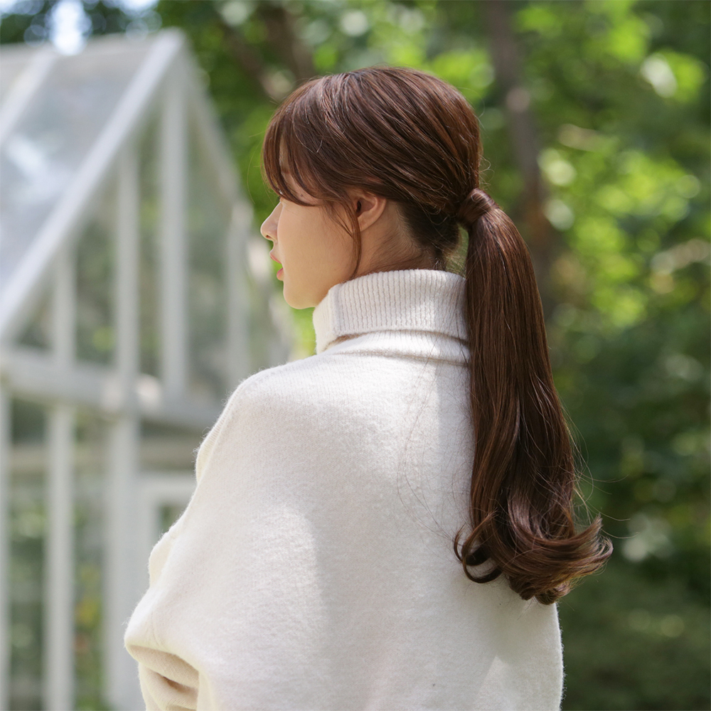 포니테일가발 부분 가발 와이어 붙임머리 루즈웨이브 - 상세 이미지 5