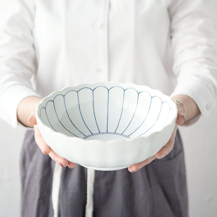 니코트 데이지 비빔기 온면기 탕기 떡국 덮밥그릇 MADE IN JAPAN - 상세 이미지 3