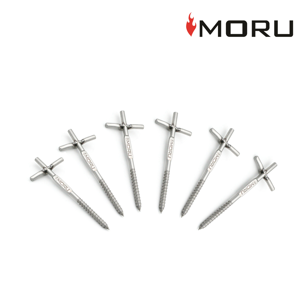 모루 강철 스크류 나사 텐트 팩 6EA SET - 메인 이미지