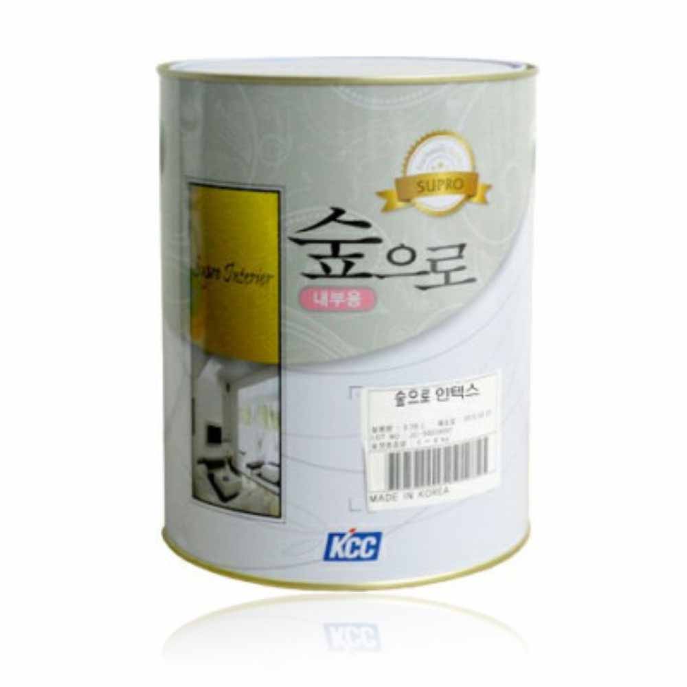 KCC 숲으로 인텍스 친환경 수성페인트 극무광 항균 항곰팡이 페인트 백색 3.78L - 메인 이미지