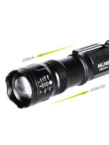 몬스터라이트 플래시 미니 손전등 줌 후레쉬 등산 백패킹 낚시 LED라이트 ML2400QT