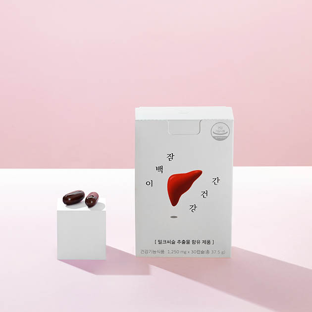 잠백이 간 건강 기능 영양제 밀크씨슬 실리마린 30캡슐, 1개 이미지 2