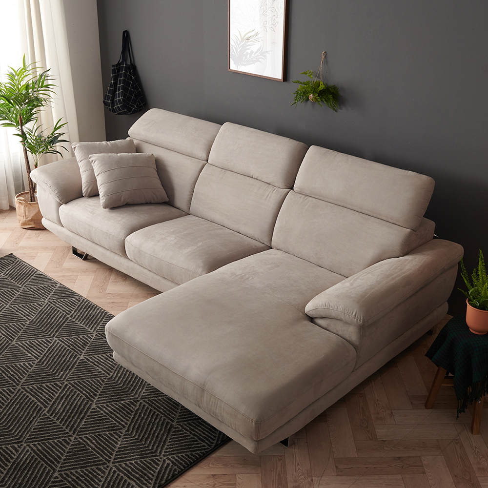 폴로까사 쟈스민 아쿠아텍스 스웨이드 4인용 카우치소파