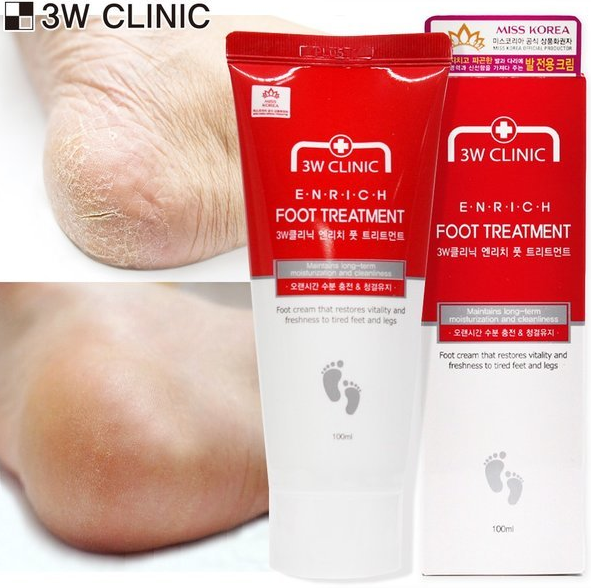 3WC 풋 크림 100ml 발 각질 제거 팩 뒤꿈치 갈라짐 바닥 보습제 로션 트리트먼트 - 상세 이미지 5