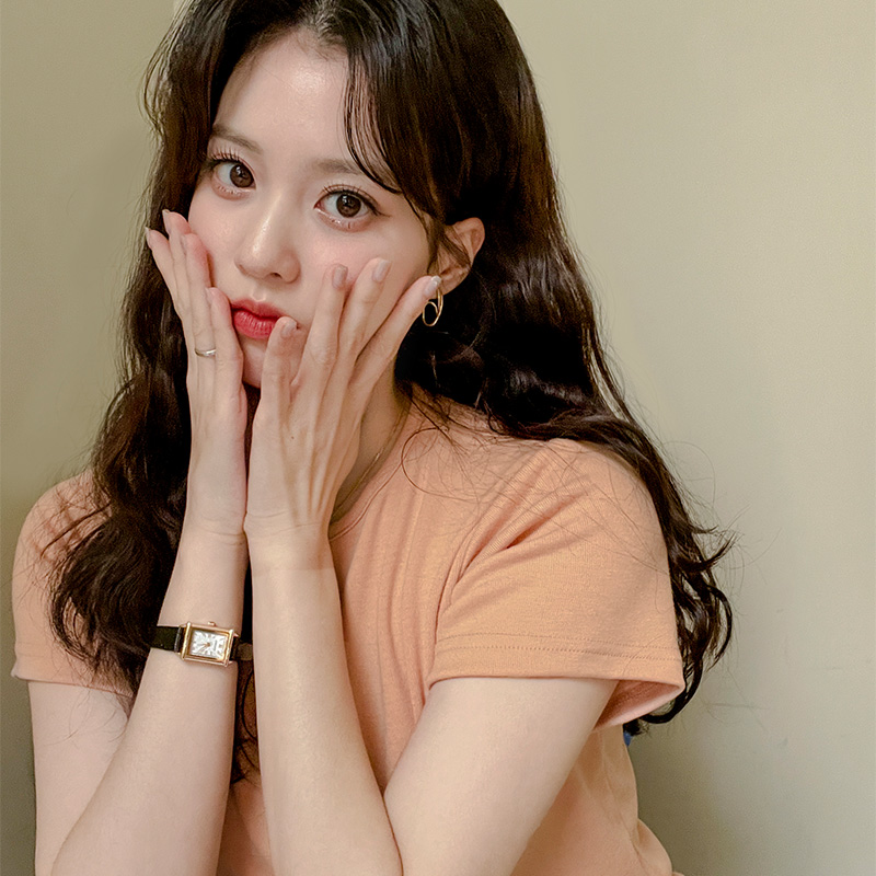 (1+1) 촉촉 쫀득한 라운드넥 무지 반팔 티셔츠 ts2964 - 상세 이미지 3