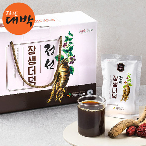 강원도 정선 6년근 장생더덕즙 100ml x 30포 선물용 - 메인 이미지