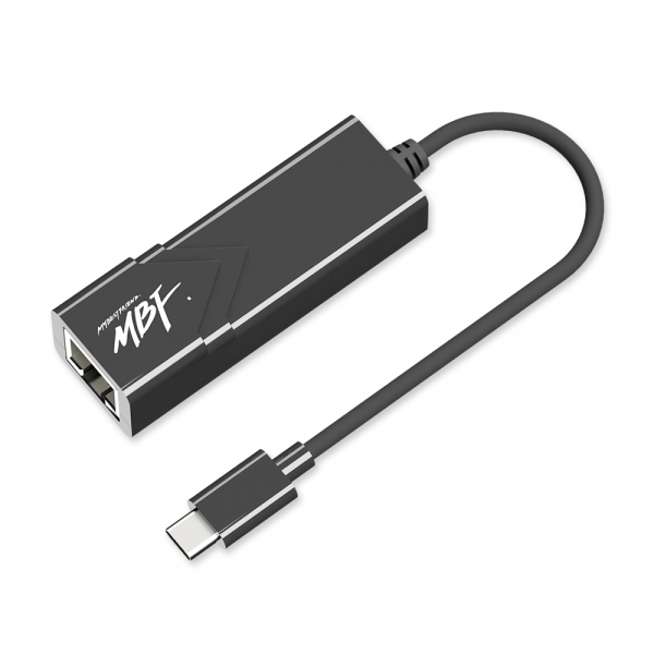 엠비에프 MBF-CLAN20BK USB C TYPE 유선랜카드 블랙 유선랜카드 USB2.0 100 Mbps : 케이블메이트