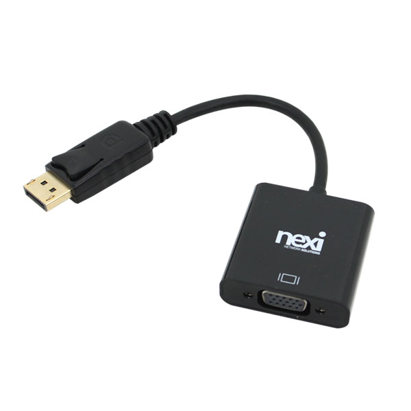 넥시 DP to VGA 컨버터 듀얼모니터 1080P 60Hz 무전원
