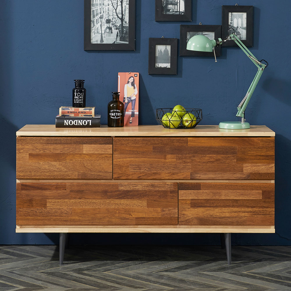 오츠 TV높은거실장 티비다이 장식장 1200 2단 TV선반 티비장