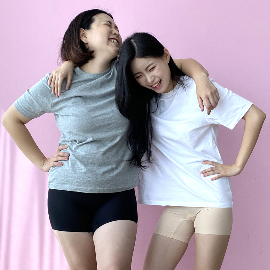 여성 팬티 사각 심리스 네모팬티 드로즈 여자 노라인팬티 빅사이즈 속옷 레깅스 상세 이미지 2