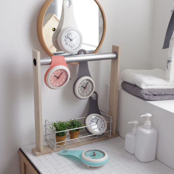 로에드 젤리 무소음 방수 욕실 주방 화장실 시계