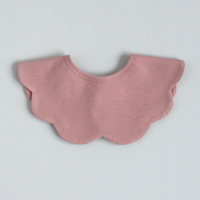 [바니블라썸] 턱받이 아기 빕 신생아 유아 이유식턱받이 침받이 초코무지(빅롤링)