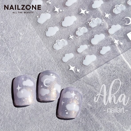 구름 달과별 네일스티커 aha025 : 네일존