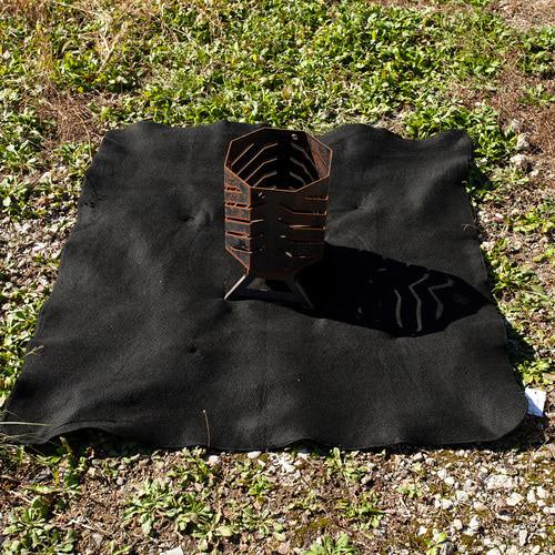 캠핑 방염포 블랙 방염매트 난로방염포 1x1