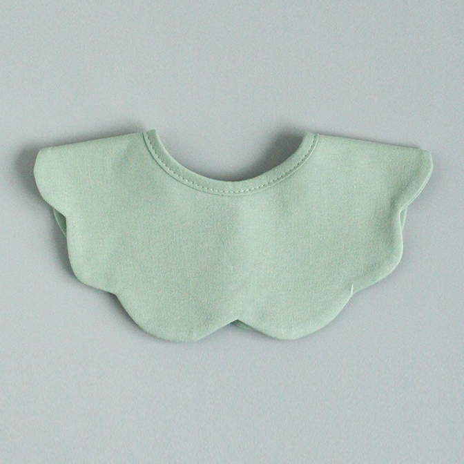 [바니블라썸] 턱받이 아기 빕 신생아 유아 이유식턱받이 침받이 초코무지(빅롤링)