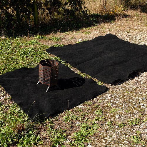 캠핑 방염포 블랙 방염매트 난로방염포 1x1