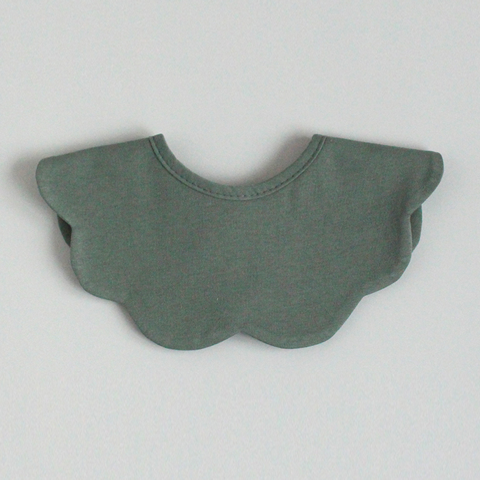 [바니블라썸] 턱받이 아기 빕 신생아 유아 이유식턱받이 침받이 초코무지(빅롤링)